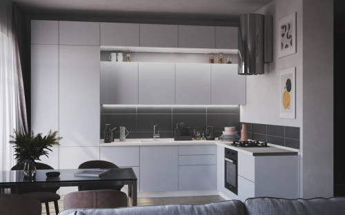 Кухня Эстетик - длина 3,4 м, ширина 2,19 м