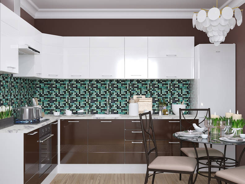 Кухня Люкс - длина 2,9 м, ширина 2,1 м