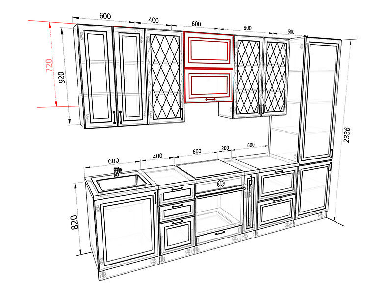Кухня Ницца 3,0 метра Кухня Ницца 3,0 метра