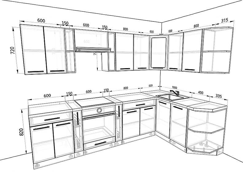 Кухня Базис 2,9 метра Кухня Базис 2,9 метра