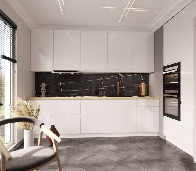 Кухня Маори - длина 2,8 м, ширина 1 м