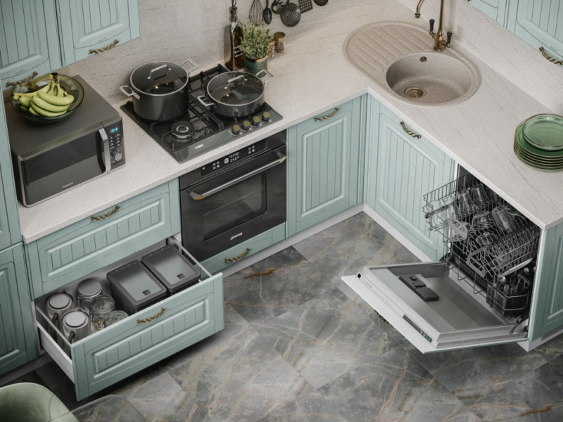 Кухня Кантри Прованс - длина 3 м, ширина 1,8 м