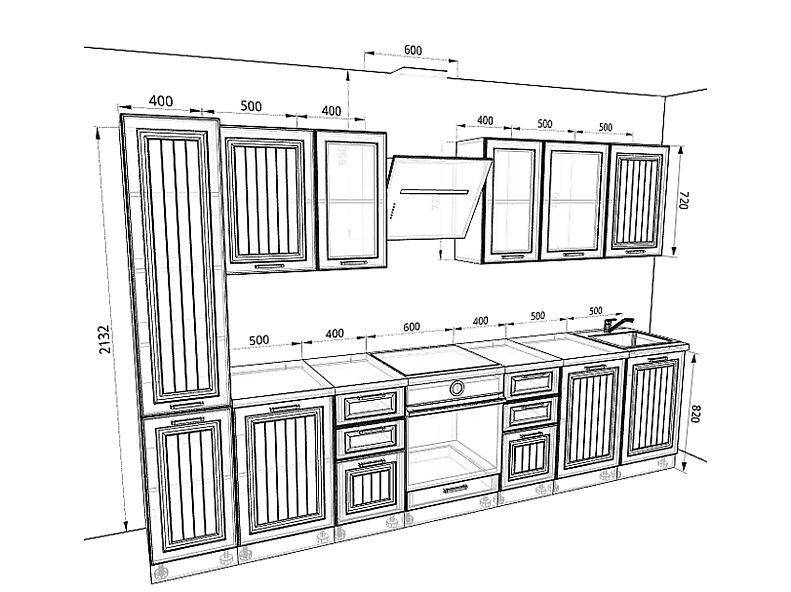 Кухня Прага 3,3 метра