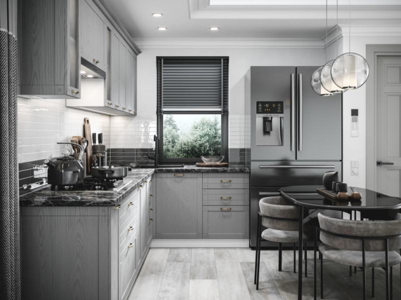 Кухня Кантри Турин - длина 2,8 м, ширина 1,65 м