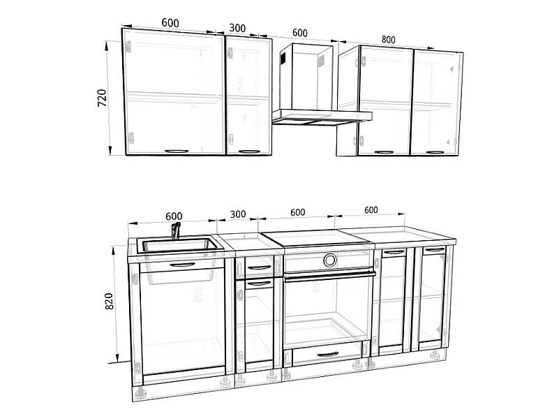 Кухня Базис Nicole-Mix 1,7 метра Кухня Базис Nicole-Mix 1,7 метра