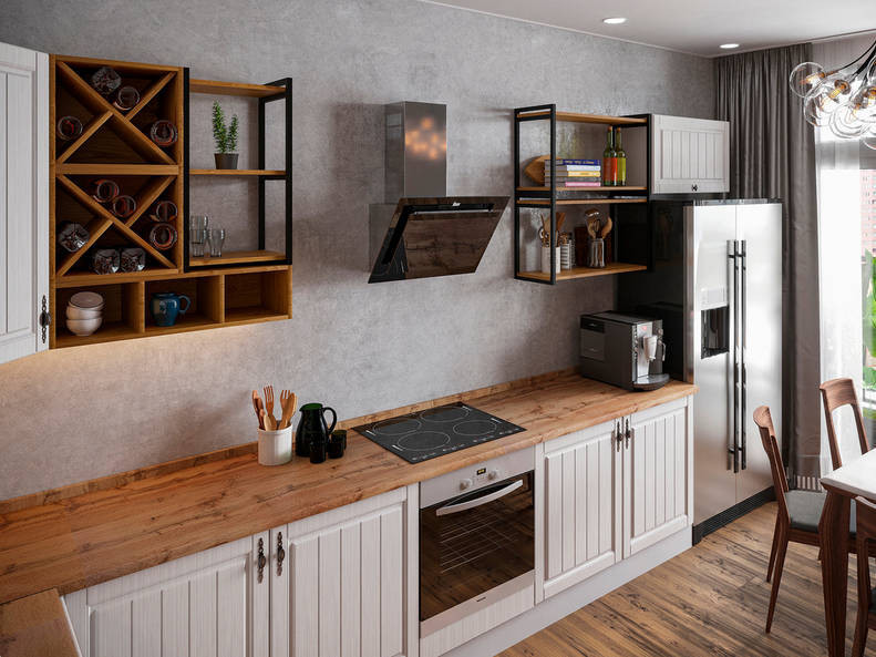 Кухня Империя - длина 4 м, ширина 2,42 м