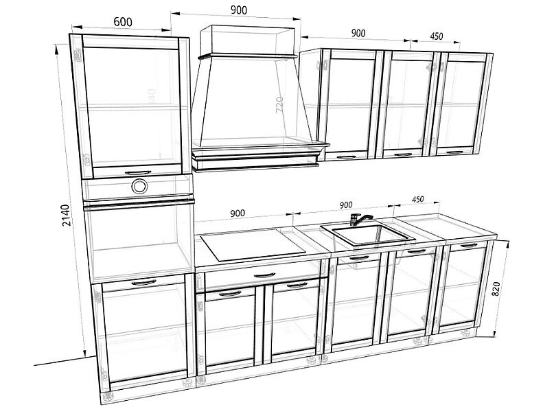 Кухня Базис Nicole-Mix 2,9 метра Кухня Базис Nicole-Mix 2,9 метра