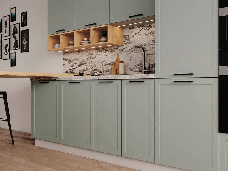 Кухня Перо - длина 3,4 м, ширина 1,8 м