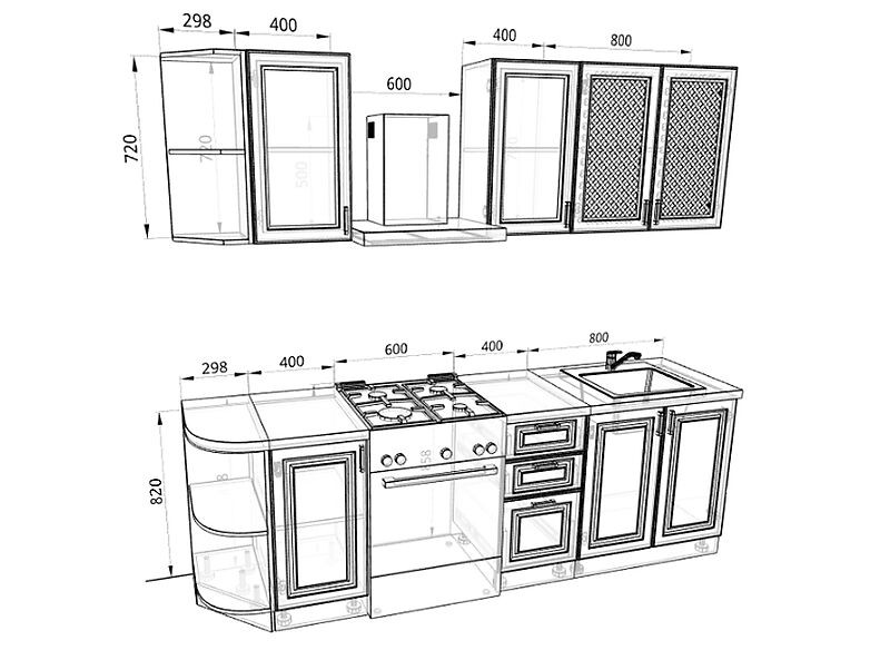 Кухня Ника 1,9 метра Кухня Ника 1,9 метра