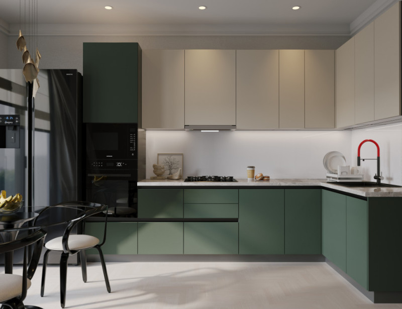 Кухня Эстетик - длина 3,4 м, ширина 1,62 м