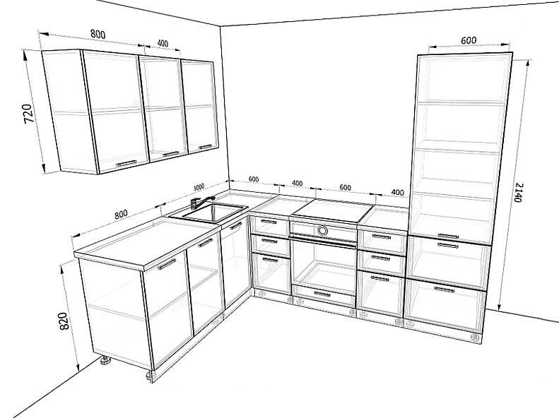 Кухня Базис Вудколор 2,6 метра Кухня Базис Вудколор 2,6 метра